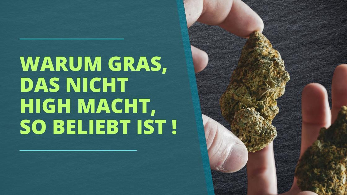 Warum Gras, das nicht high macht, so beliebt ist..